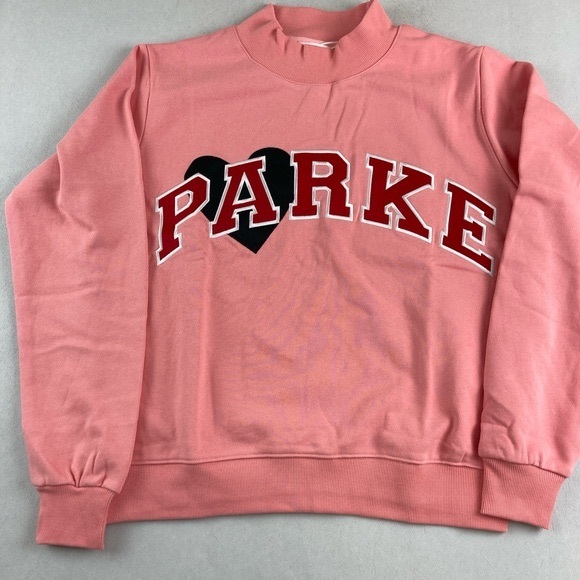 Parke Tops - Pink Parke Heart Graphic Women’s Sweatshirt